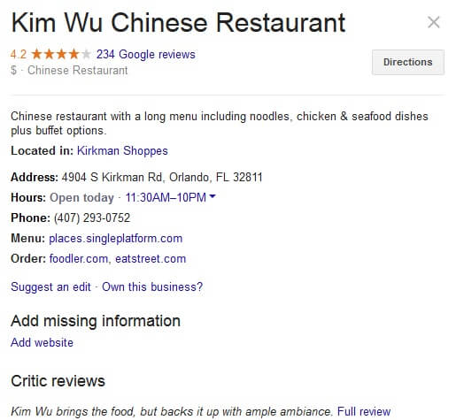 Kim Wo Chinese Restaurant