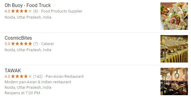 google result location activated