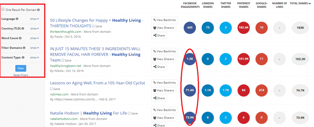 Buzz sumo_How to find trending topics
