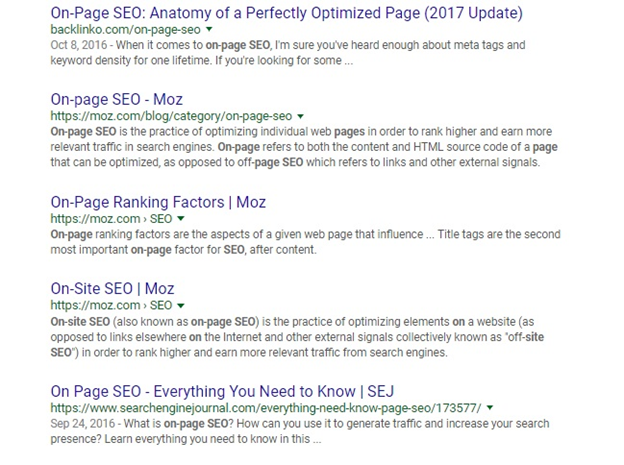 Meta descriptions are not optimized