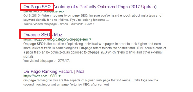 on-page SEO mistakes