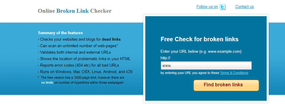 Broken Link Check