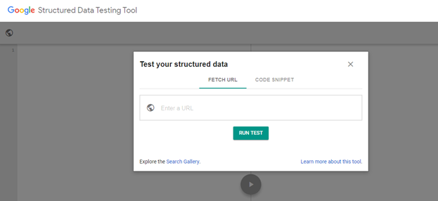 Google Structured Data Testing Tool 