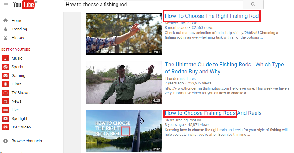 How to Choose a fishing rod_youtube screenshot