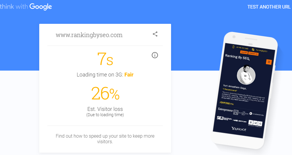 Google Mobile Page Speed
