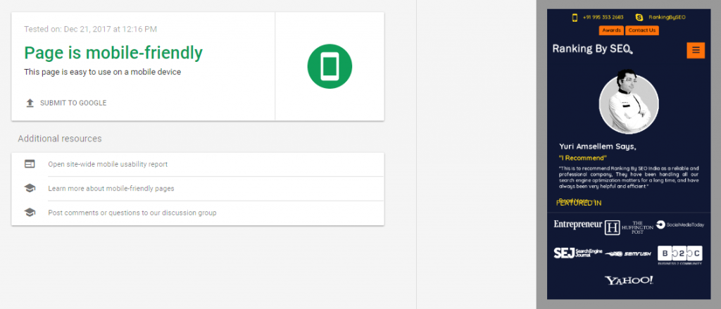 What is mobile optimization