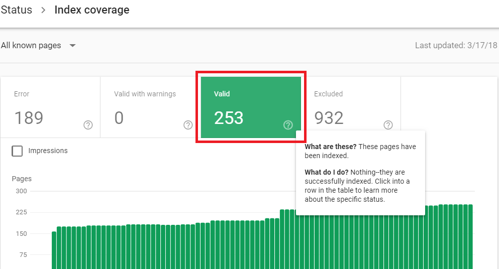 Valid Section of Index Coverage Report_ Ranking By SEO Blog_screenshot