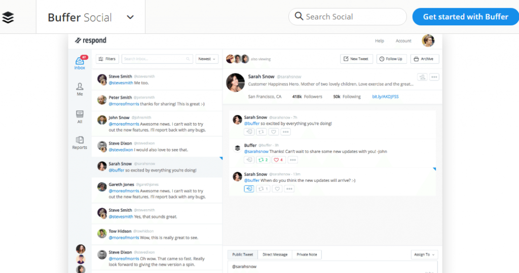 Buffer - Online Reputation Monitoring on Social Media