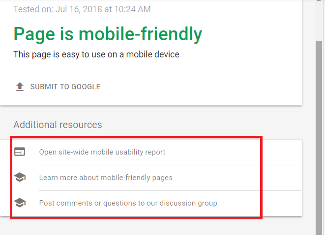 mobile first indexing