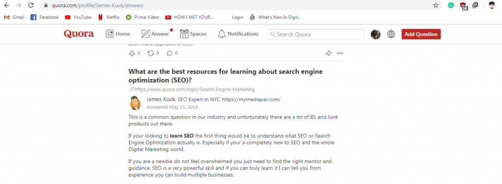 quora answer
