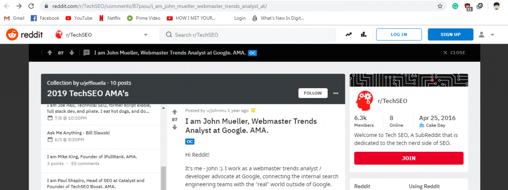 reddit seo