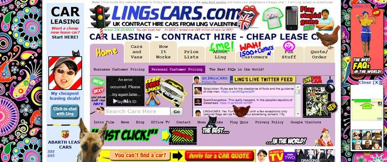 Ling’s Cars - Website That Sucks in our list at #18 position