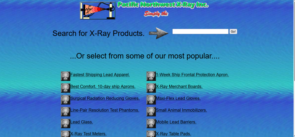 Pacific Northwest X-Tay Clinic - Bad Web Design Example #17