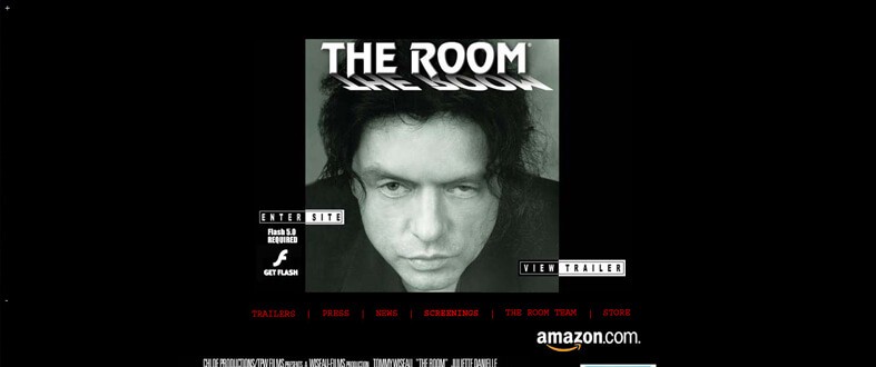 The Room Movie - One of the worst movie websites in our list at #36