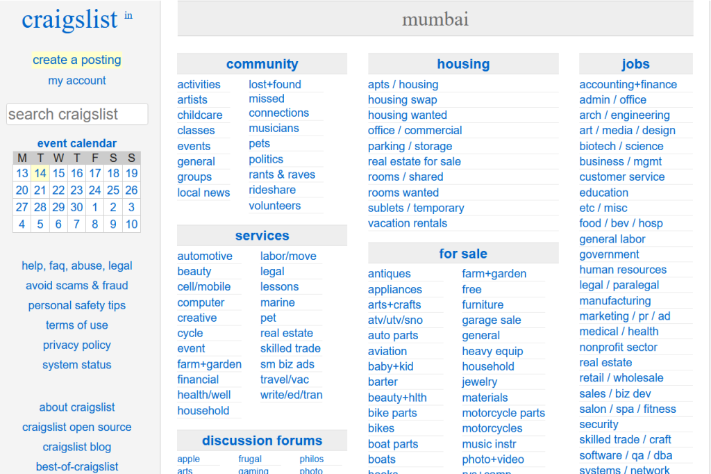 Craigslist is at #5 in our list of Bad websites