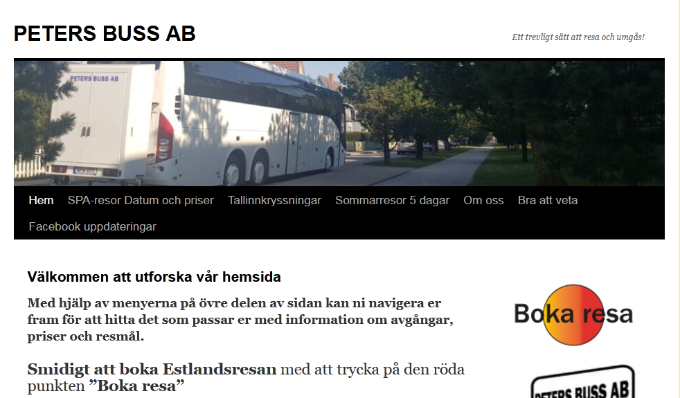Petersbuss - A worst website from Sweden at #49