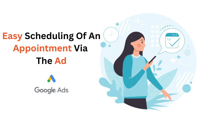 Scheduling appointment via ad