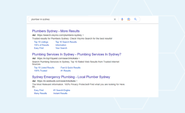 plumbers Sydney more results