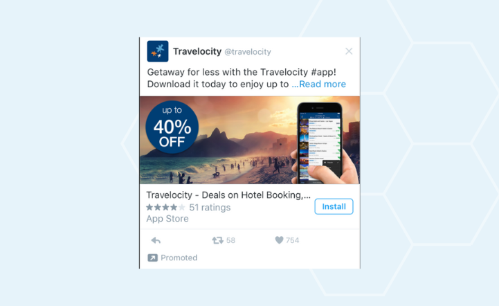 Twitter ads example