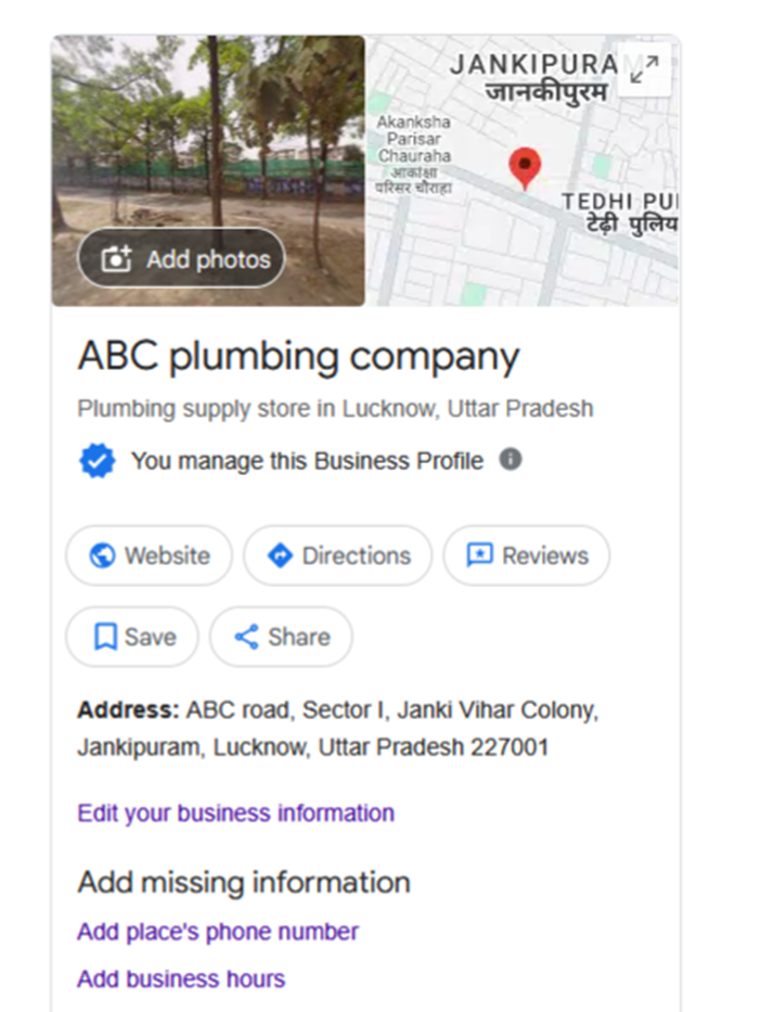 Google Business Profile For Plumbing Business- SEO for plumbers