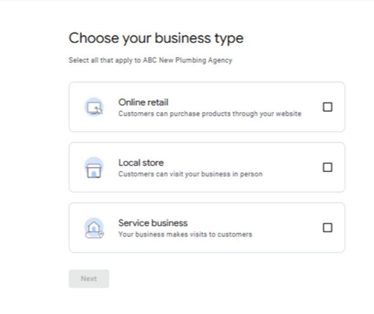 choose your plumbing business type- SEO for plumbers