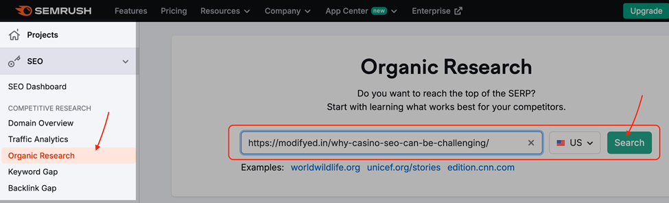 Organic research