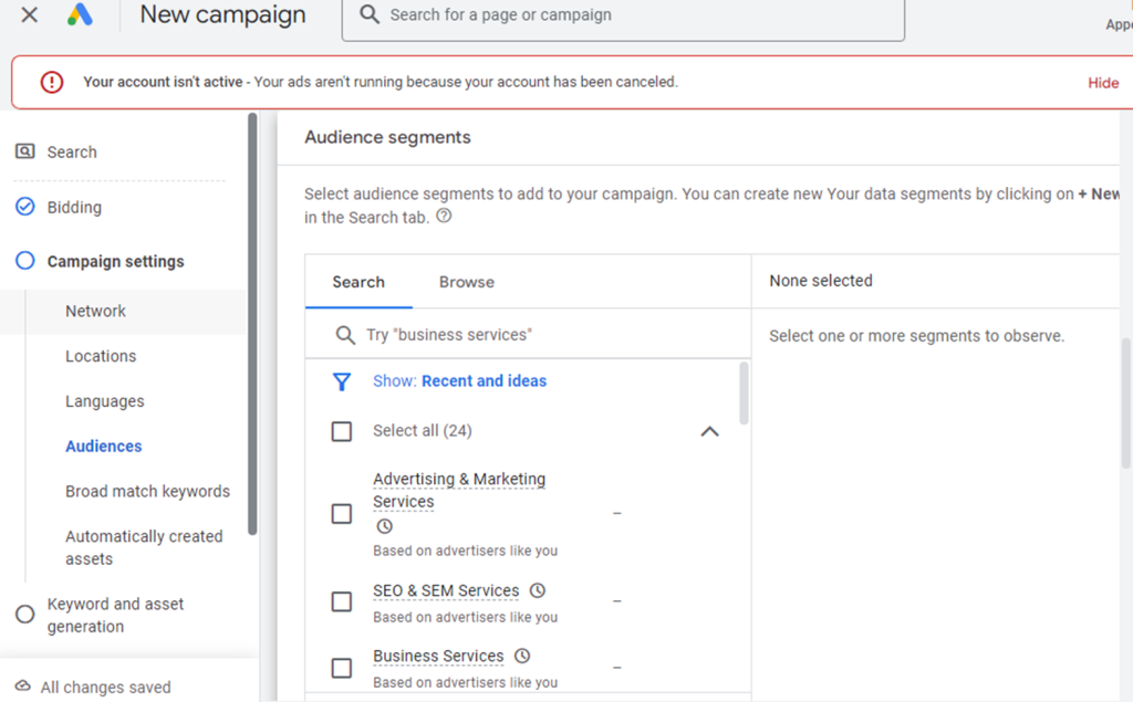 Audience Segmentation