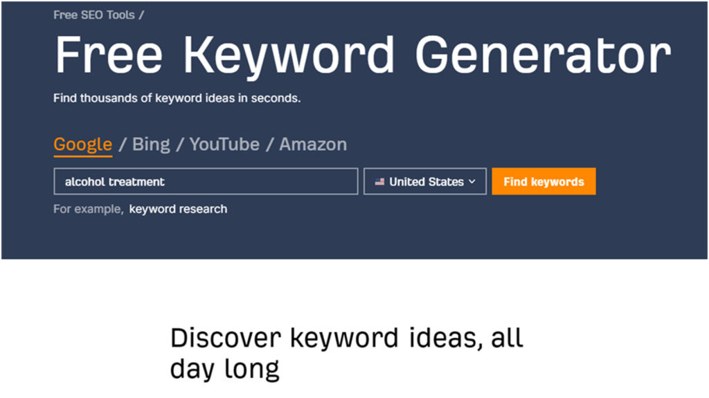 Keyword Research for Drug Rehab SEO
