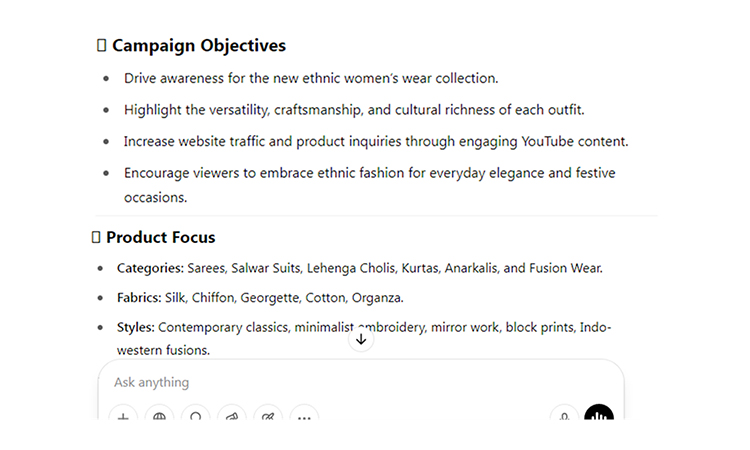 some content ideas