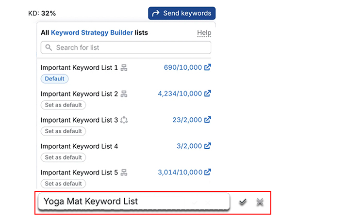 Keyword Strategy Builder