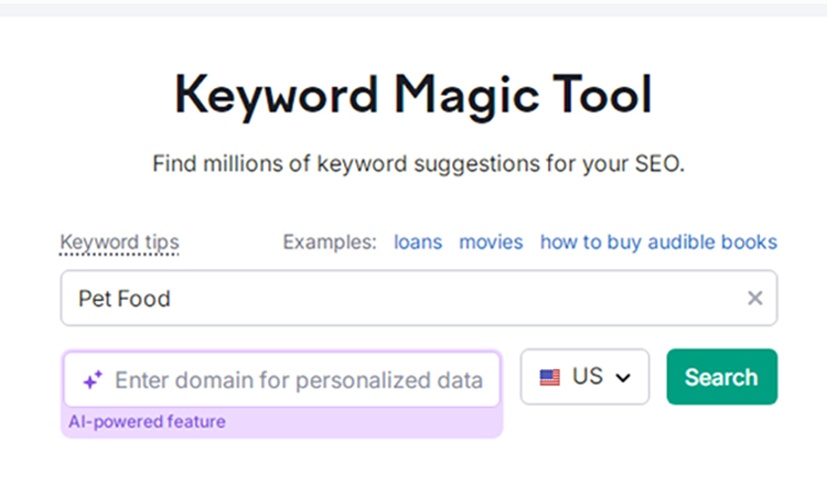 Keyword Magic Tool