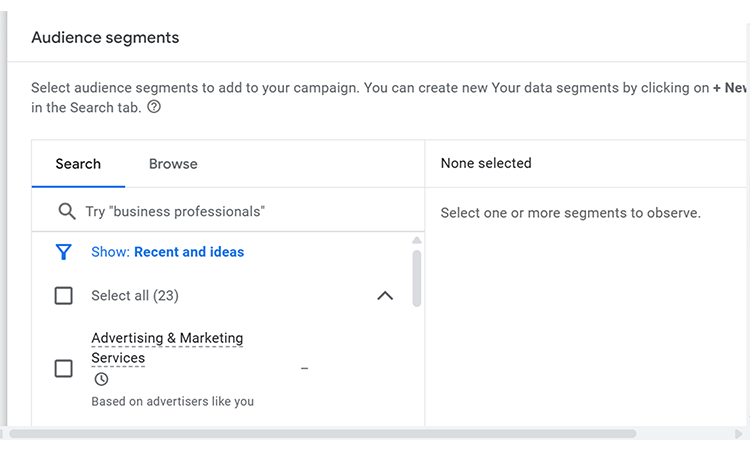 Create Audience Segmentation- PPC for Real Estate