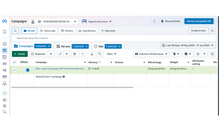 Go to Facebook Ad Manager- real estate facebook ads