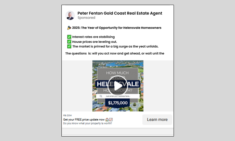 Gold Coast Estate- real estate facebook ads