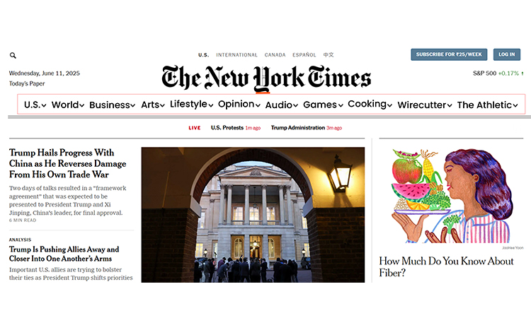 Logical hierarchy, clear categories, internal linking- SEO for News site