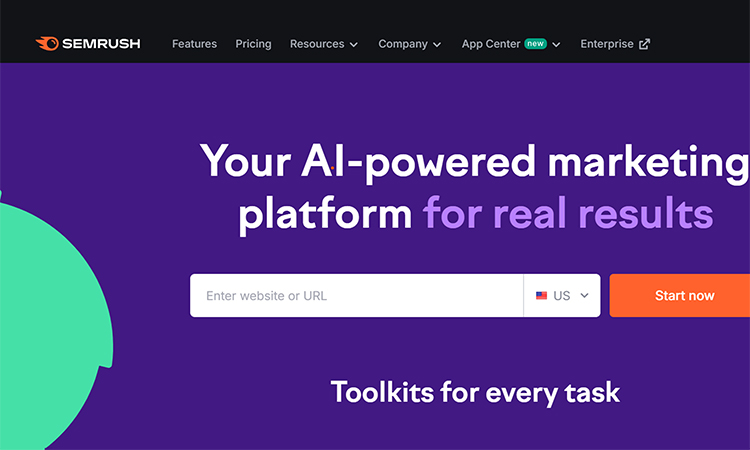 SEMRush- keyword research for news sites