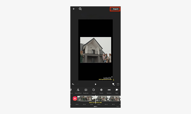 Save and Export the Video- Real Estate Video Marketing