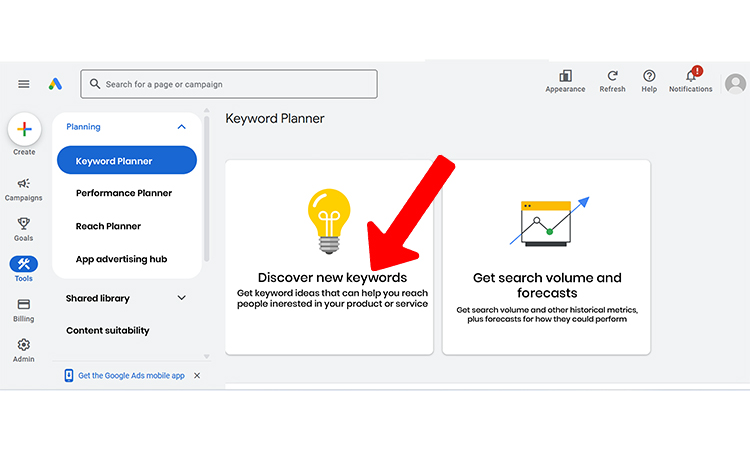 discover new keyword- ppc for painters