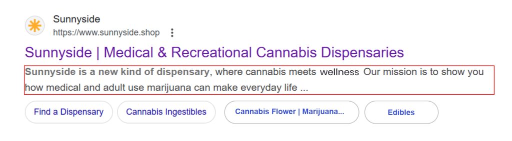 meta description- cannabis seo