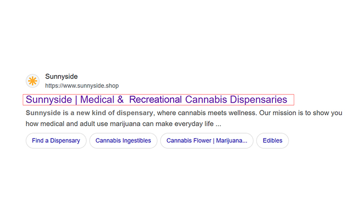 meta title- cannabis seo