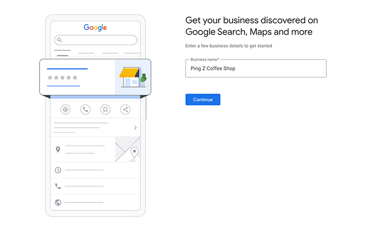 Add Your business name