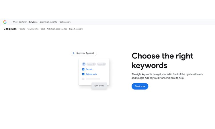 Google's Keyword Planner