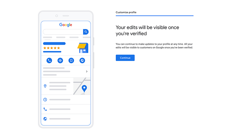 Google will verify your profile