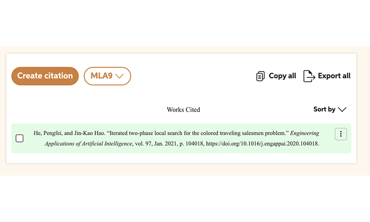 MLA citation