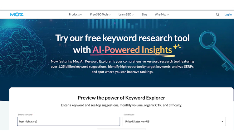 Moz Keyword Explorer