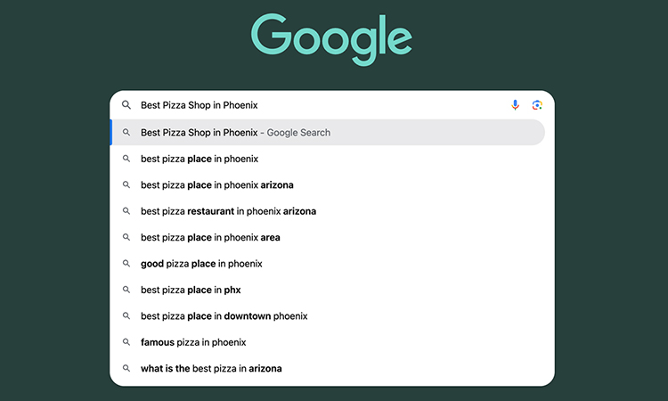 start with Google Auto Complete