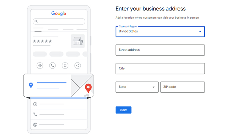 Enter Your Business Address