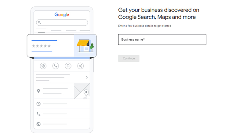 Enter Business Name & Category 
