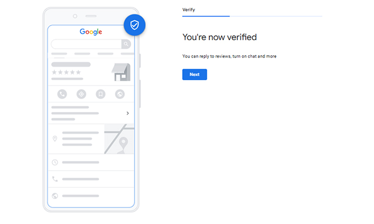 Verification of business profile