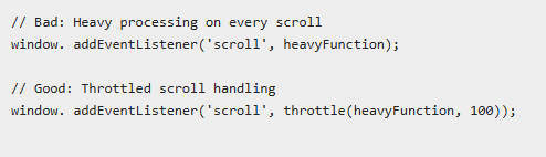 Event Handler Optimization: